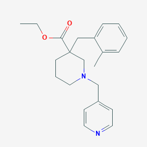 ethyl 3-(2-methylbenzyl)-1-(4-pyridinylmethyl)-3-piperidinecarboxylate