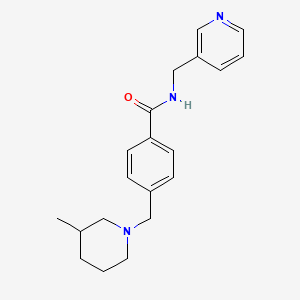 4-[(3-methyl-1-piperidinyl)methyl]-N-(3-pyridinylmethyl)benzamide