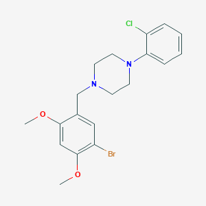 1-(5-bromo-2,4-dimethoxybenzyl)-4-(2-chlorophenyl)piperazine
