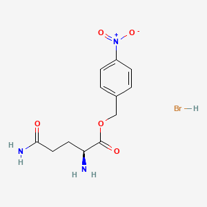 molecular formula C12H15N3O5 · HBr B613074 (S)-4-硝基苄基 2,5-二氨基-5-氧代戊酸氢溴酸盐 CAS No. 14349-18-9