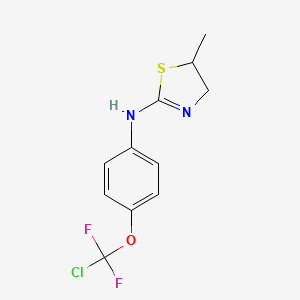 molecular formula C11H11ClF2N2OS B6130785 N-{4-[chloro(difluoro)methoxy]phenyl}-5-methyl-4,5-dihydro-1,3-thiazol-2-amine 