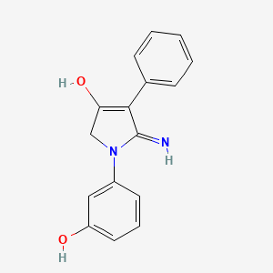 5-amino-1-(3-hydroxyphenyl)-4-phenyl-1,2-dihydro-3H-pyrrol-3-one