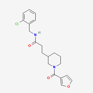 N-(2-chlorobenzyl)-3-[1-(3-furoyl)-3-piperidinyl]propanamide