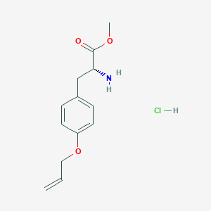 molecular formula C13H18ClNO3 B613083 盐酸H-D-酪氨酸（全）-Ome CAS No. 367517-26-8