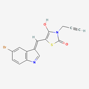 5-[(5-bromo-1H-indol-3-yl)methylene]-3-(2-propyn-1-yl)-1,3-thiazolidine-2,4-dione