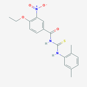 N-[(2,5-dimethylphenyl)carbamothioyl]-4-ethoxy-3-nitrobenzamide