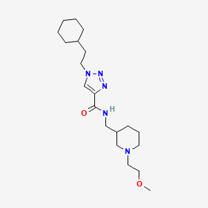 1-(2-cyclohexylethyl)-N-[[1-(2-methoxyethyl)piperidin-3-yl]methyl]triazole-4-carboxamide