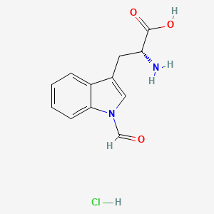 molecular formula C12H13ClN2O3 B613085 (R)-2-氨基-3-(1-甲酰-1H-吲哚-3-基)丙酸盐酸盐 CAS No. 367453-01-8