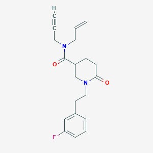 N-allyl-1-[2-(3-fluorophenyl)ethyl]-6-oxo-N-2-propyn-1-yl-3-piperidinecarboxamide