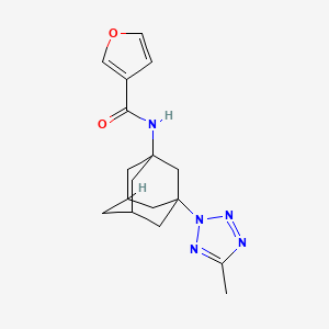 molecular formula C17H21N5O2 B6130868 N-[3-(5-methyl-2H-tetrazol-2-yl)-1-adamantyl]-3-furamide 