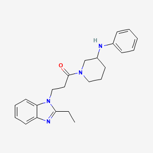 1-[3-(2-ethyl-1H-benzimidazol-1-yl)propanoyl]-N-phenyl-3-piperidinamine