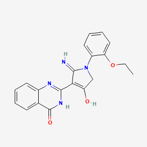 molecular formula C20H18N4O3 B6130952 2-[2-amino-1-(2-ethoxyphenyl)-4-oxo-4,5-dihydro-1H-pyrrol-3-yl]-4(3H)-quinazolinone 