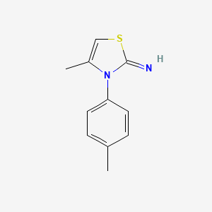 molecular formula C11H12N2S B6130961 4-methyl-3-(4-methylphenyl)-1,3-thiazol-2(3H)-imine 