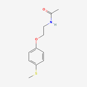 molecular formula C11H15NO2S B6131017 N-{2-[4-(methylthio)phenoxy]ethyl}acetamide 
