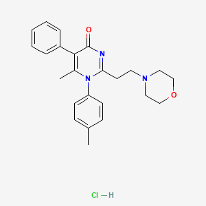 molecular formula C24H28ClN3O2 B6131066 6-methyl-1-(4-methylphenyl)-2-[2-(4-morpholinyl)ethyl]-5-phenyl-4(1H)-pyrimidinone hydrochloride 