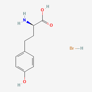molecular formula C10H14BrNO3 B613107 (R)-2-Amino-4-(4-hydroxyphenyl)butanoic acid hydrobromide CAS No. 185617-14-5