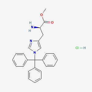 molecular formula C26H26ClN3O2 B613109 (R)-甲基 2-氨基-3-(1-三苯甲基-1H-咪唑-4-基)丙酸盐酸盐 CAS No. 200927-02-2