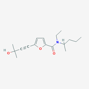 N-ethyl-5-(3-hydroxy-3-methyl-1-butyn-1-yl)-N-(1-methylbutyl)-2-furamide