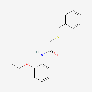 molecular formula C17H19NO2S B6131179 2-(benzylthio)-N-(2-ethoxyphenyl)acetamide 