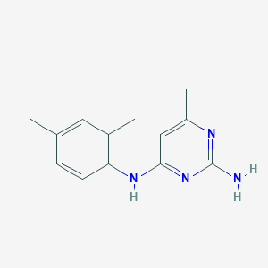 molecular formula C13H16N4 B6131190 N~4~-(2,4-dimethylphenyl)-6-methyl-2,4-pyrimidinediamine 
