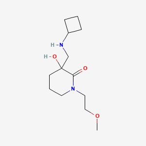 molecular formula C13H24N2O3 B6131260 3-[(cyclobutylamino)methyl]-3-hydroxy-1-(2-methoxyethyl)-2-piperidinone 