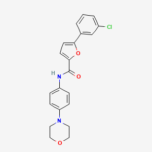 5-(3-chlorophenyl)-N-[4-(4-morpholinyl)phenyl]-2-furamide