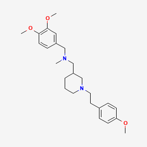 molecular formula C25H36N2O3 B6131384 (3,4-dimethoxybenzyl)({1-[2-(4-methoxyphenyl)ethyl]-3-piperidinyl}methyl)methylamine 
