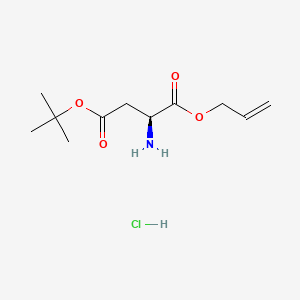 molecular formula C11H20ClNO4 B613139 天冬氨酸(otbu)-烯丙基酯盐酸盐 CAS No. 218938-66-0