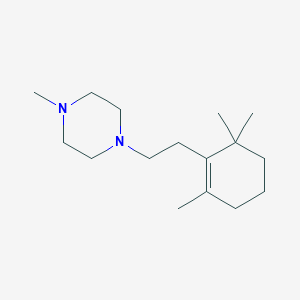 molecular formula C16H30N2 B6131437 1-methyl-4-[2-(2,6,6-trimethyl-1-cyclohexen-1-yl)ethyl]piperazine 