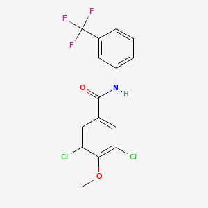 3,5-dichloro-4-methoxy-N-[3-(trifluoromethyl)phenyl]benzamide