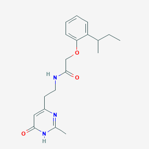 2-(2-sec-butylphenoxy)-N-[2-(6-hydroxy-2-methylpyrimidin-4-yl)ethyl]acetamide