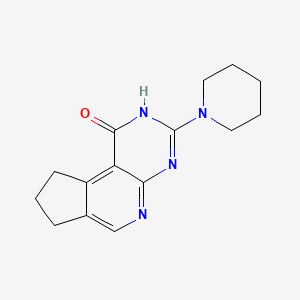 3-(1-piperidinyl)-2,7,8,9-tetrahydro-1H-cyclopenta[4,5]pyrido[2,3-d]pyrimidin-1-one