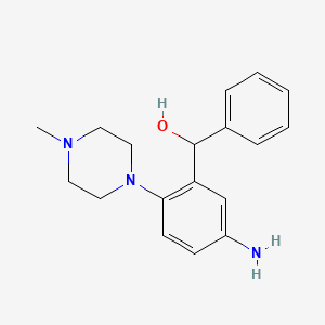 molecular formula C18H23N3O B6131559 [5-amino-2-(4-methyl-1-piperazinyl)phenyl](phenyl)methanol 