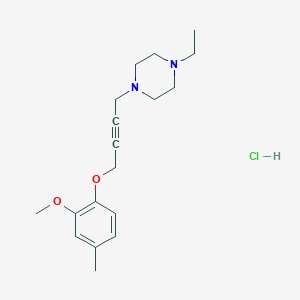 1-ethyl-4-[4-(2-methoxy-4-methylphenoxy)but-2-yn-1-yl]piperazine hydrochloride