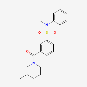 N-methyl-3-[(3-methyl-1-piperidinyl)carbonyl]-N-phenylbenzenesulfonamide