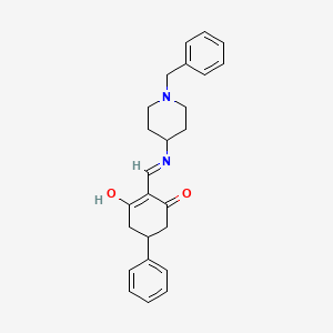 2-{[(1-benzyl-4-piperidinyl)amino]methylene}-5-phenyl-1,3-cyclohexanedione