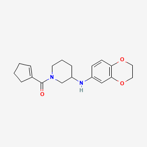 1-(1-cyclopenten-1-ylcarbonyl)-N-(2,3-dihydro-1,4-benzodioxin-6-yl)-3-piperidinamine