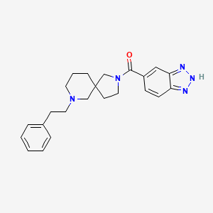 2-(1H-1,2,3-benzotriazol-5-ylcarbonyl)-7-(2-phenylethyl)-2,7-diazaspiro[4.5]decane