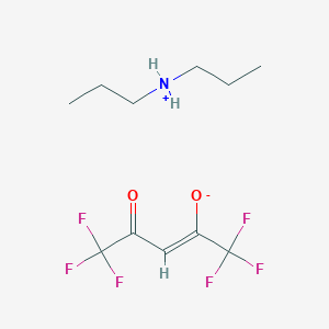 (3Z)-1,1,1,5,5,5-hexafluoro-4-hydroxy-3-penten-2-one - N-propyl-1-propanamine (1:1)