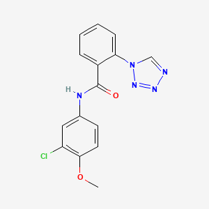 N-(3-chloro-4-methoxyphenyl)-2-(1H-tetrazol-1-yl)benzamide