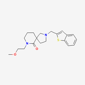 molecular formula C20H26N2O2S B6131762 2-(1-benzothien-2-ylmethyl)-7-(2-methoxyethyl)-2,7-diazaspiro[4.5]decan-6-one 