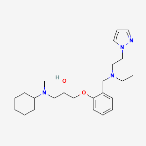 1-[cyclohexyl(methyl)amino]-3-[2-({ethyl[2-(1H-pyrazol-1-yl)ethyl]amino}methyl)phenoxy]-2-propanol