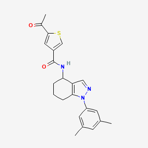 5-acetyl-N-[1-(3,5-dimethylphenyl)-4,5,6,7-tetrahydro-1H-indazol-4-yl]-3-thiophenecarboxamide