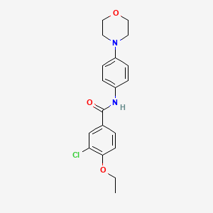 molecular formula C19H21ClN2O3 B6131791 3-chloro-4-ethoxy-N-[4-(4-morpholinyl)phenyl]benzamide 