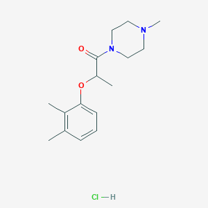 molecular formula C16H25ClN2O2 B6131847 1-[2-(2,3-dimethylphenoxy)propanoyl]-4-methylpiperazine hydrochloride 