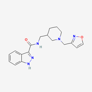 N-{[1-(3-isoxazolylmethyl)-3-piperidinyl]methyl}-1H-indazole-3-carboxamide