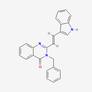 3-benzyl-2-[2-(1H-indol-3-yl)vinyl]-4(3H)-quinazolinone