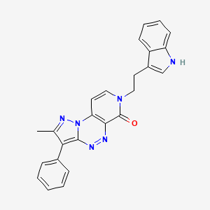 7-[2-(1H-indol-3-yl)ethyl]-2-methyl-3-phenylpyrazolo[5,1-c]pyrido[4,3-e][1,2,4]triazin-6(7H)-one