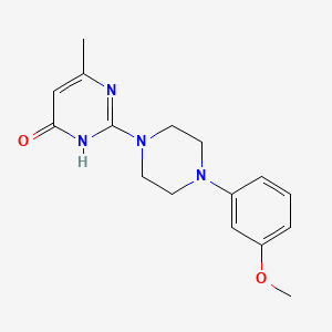 2-[4-(3-methoxyphenyl)piperazin-1-yl]-6-methylpyrimidin-4(3H)-one