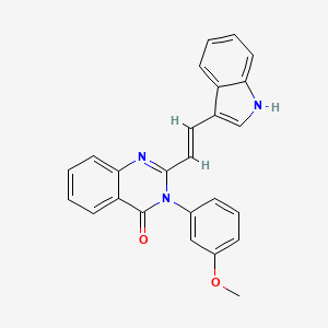 2-[2-(1H-indol-3-yl)vinyl]-3-(3-methoxyphenyl)-4(3H)-quinazolinone